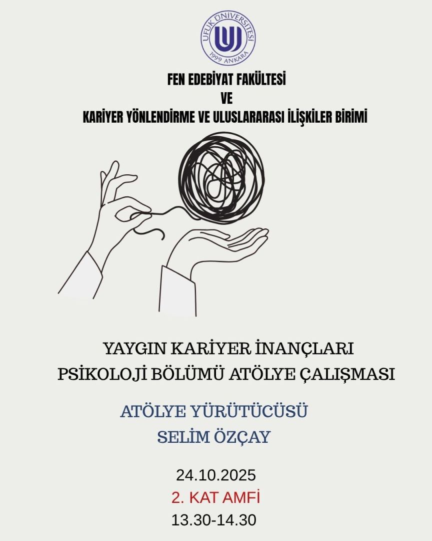 Yaygın Kariyer İnançları Atölye Çalışması Afişi