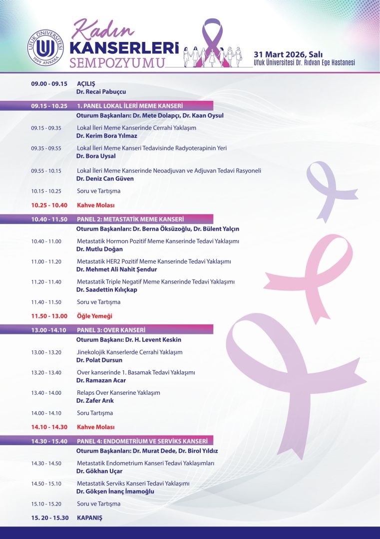 KADIN KANSERLERİ SEMPOZYUMU